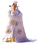 modern bridal gown